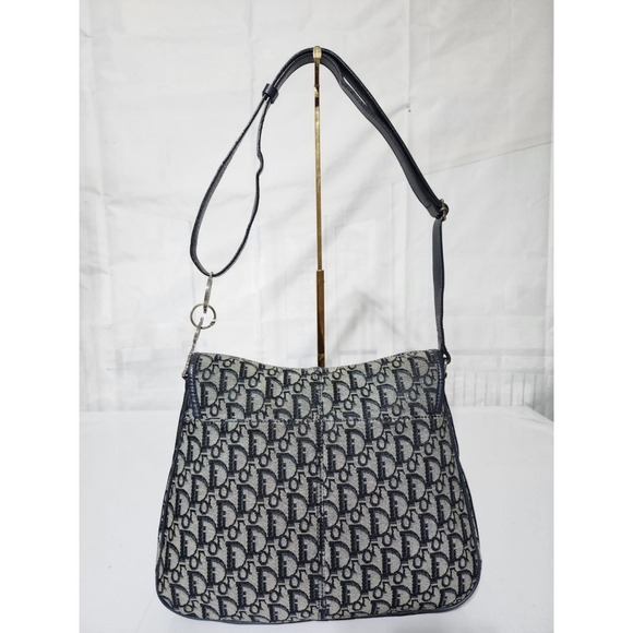 CHRISTIAN DIOR Monogram Flap Messenger Navy Blue - Picture 3 of 16